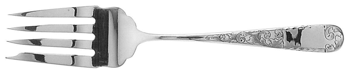 Mayflower (Sterling, 1846) Small Solid Cold Meat Serving Fork by Kirk Stieff-1