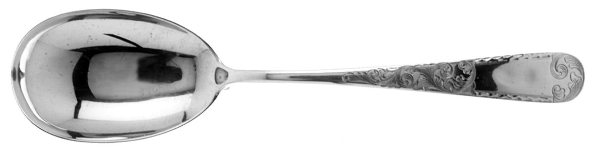 Mayflower (Sterling, 1846) Solid Serving Spoon by Kirk Stieff-1