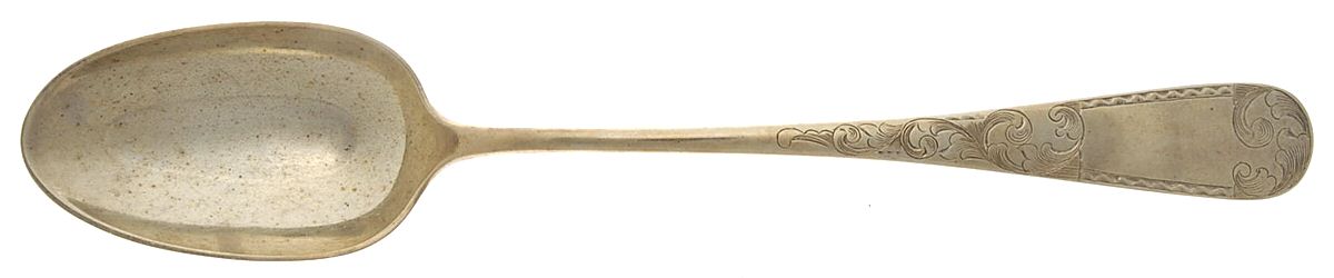 Mayflower (Sterling, 1846) Small Solid Dressing Spoon by Kirk Stieff-1
