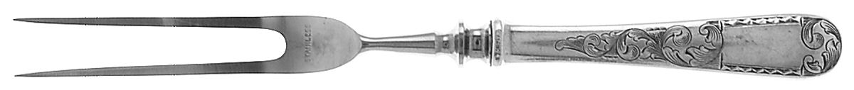Mayflower (Sterling, 1846) Small Steak Carving Fork with Stainless Prongs by Kirk Stieff-1