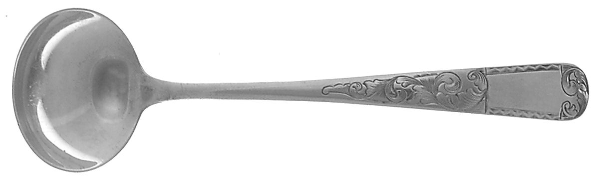 Mayflower (Sterling, 1846) Solid Piece Cream Ladle by Kirk Stieff-1