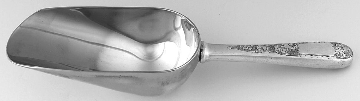 Mayflower (Sterling, 1846) Ice Scoop with Silverplate Bowl by Kirk Stieff-1