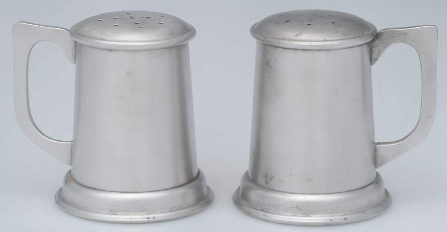 Pewter Hollowware Salt & Pepper Set by Kirk Stieff-1