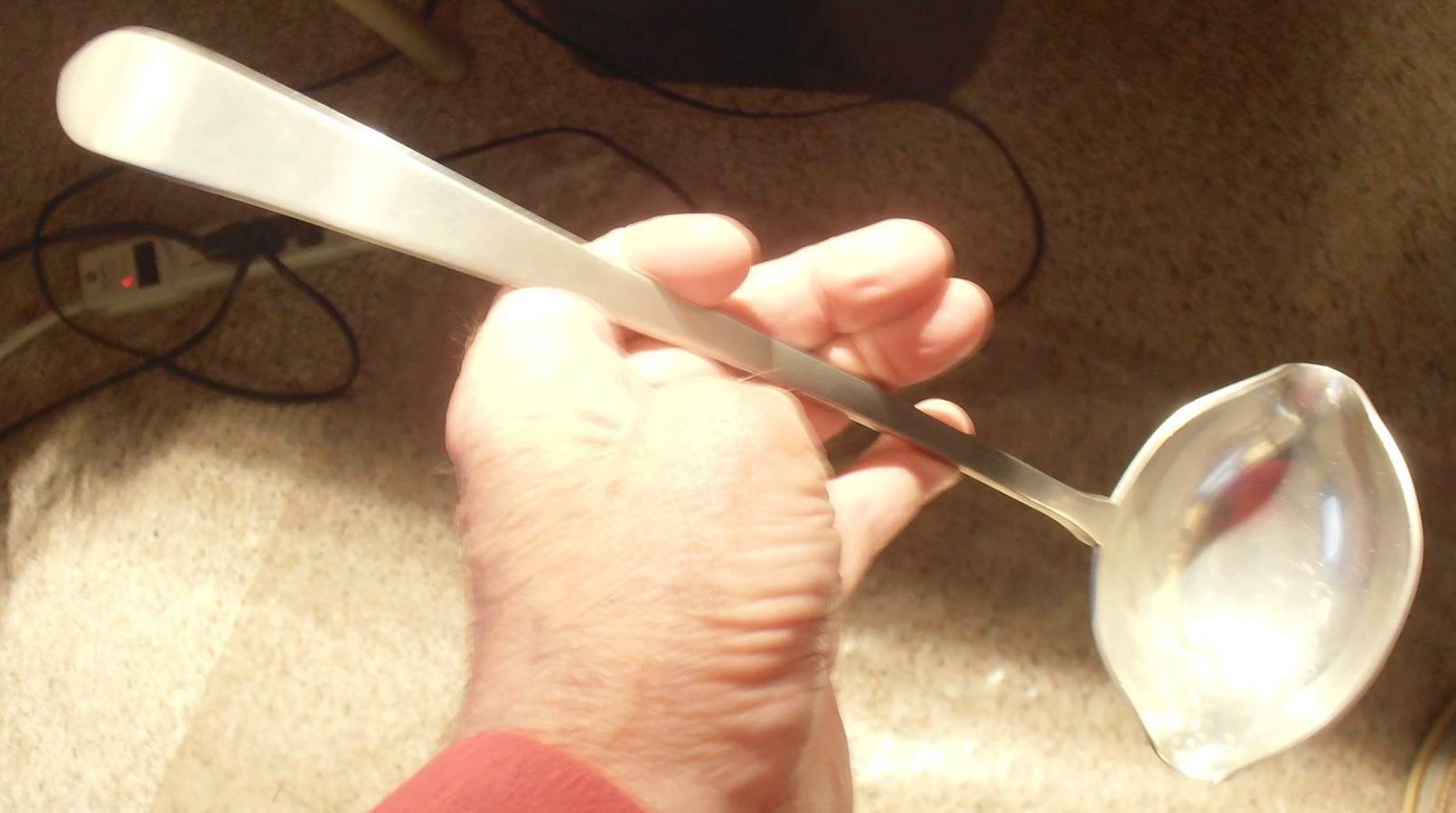 Pewter Hollowware Punch Ladle Solid Piece by Kirk Stieff-1