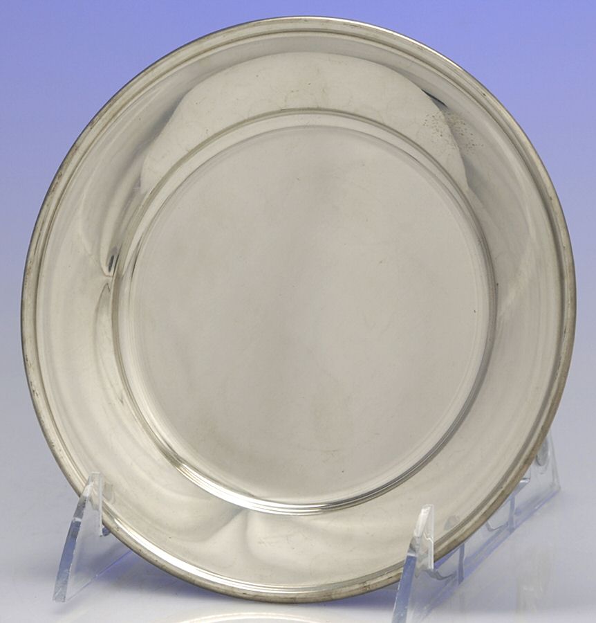 Pewter Hollowware Bread and Butter Plate by Kirk Stieff-1