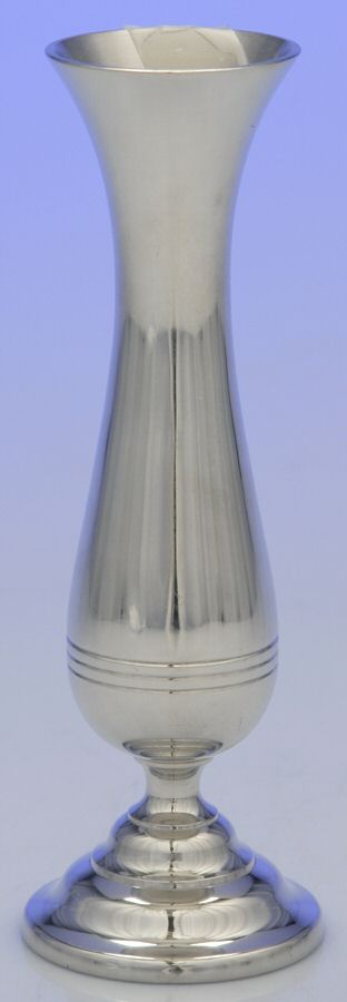 Pewter Hollowware 7" Pewter Vase by Kirk Stieff-1