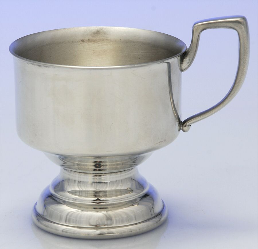 Pewter Hollowware Coffee Cup Missing Liner by Kirk Stieff-1