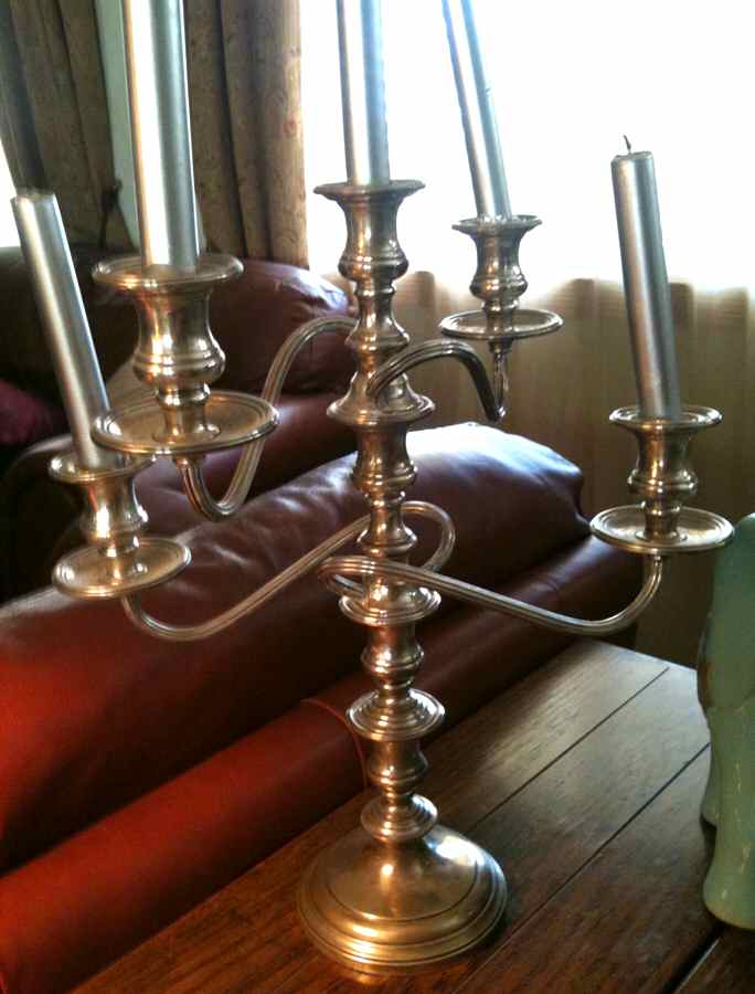 Sterling Hollowware Large 5-Light Candelabra by Kirk Stieff-1