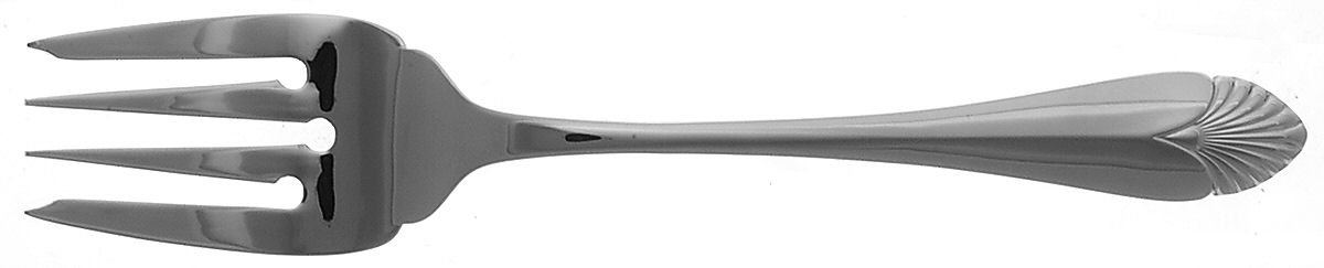 Morning Glow (Stainless) Medium Solid Cold Meat Serving Fork by Kirk Stieff-1