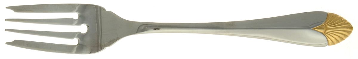 Morning Glow Gold (Stainless, Gold Accent) Individual Salad Fork by Kirk Stieff-1