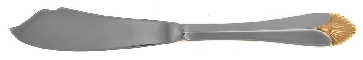 Morning Glow Gold (Stainless, Gold Accent) Hollow Handle Master Butter Knife by Kirk Stieff-1