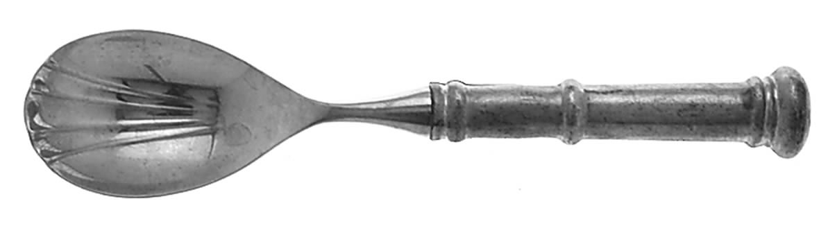 Old Annapolis (Pewter) Hollow Handle Sugar Shell Spoon by Kirk Stieff-1