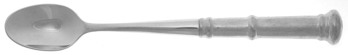 Old Annapolis (Pewter) Hollow Handle Iced Tea Spoon by Kirk Stieff-1