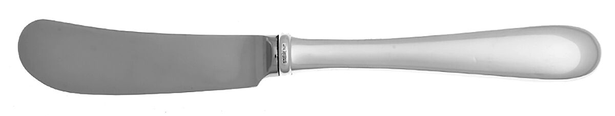 Old Maryland-Plain (Sterling, 1850) Butter Spreader Hollow Hdl-Paddle/Stainless Blade by Kirk Stieff-1