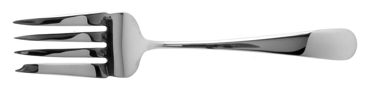Old Maryland-Plain (Sterling, 1850) Medium Solid Cold Meat Serving Fork by Kirk Stieff-1