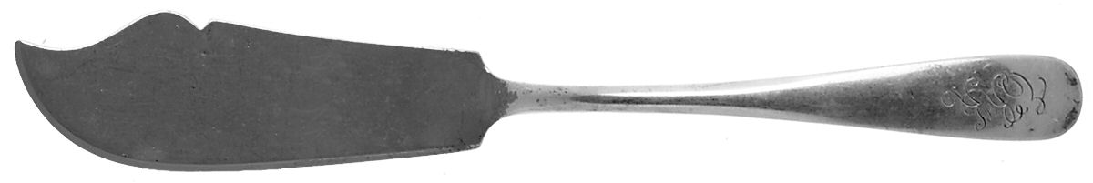 Old Maryland-Plain (Sterling, 1850) Flat Handle Master Butter Knife by Kirk Stieff-1