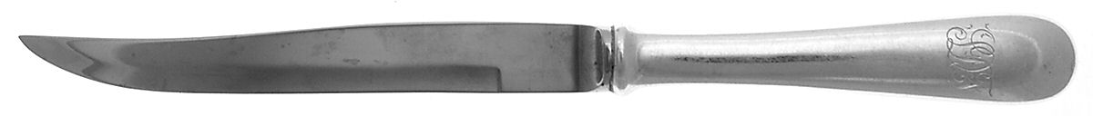 Old Maryland-Plain (Sterling, 1850) Individual Steak Knife w/Bevel Blade by Kirk Stieff-1