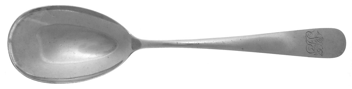 Old Maryland-Plain (Sterling, 1850) Large Solid Serving Spoon by Kirk Stieff-1