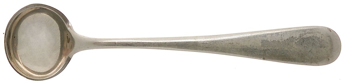 Old Maryland-Plain (Sterling, 1850) Master Salt Spoon by Kirk Stieff-1