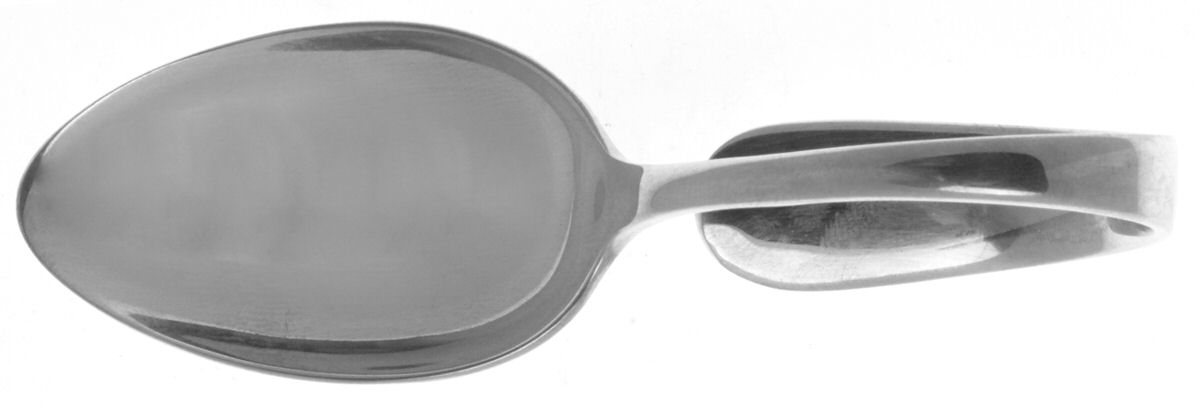 Old Maryland-Plain (Sterling, 1850) Curved Handle Baby Spoon by Kirk Stieff-1