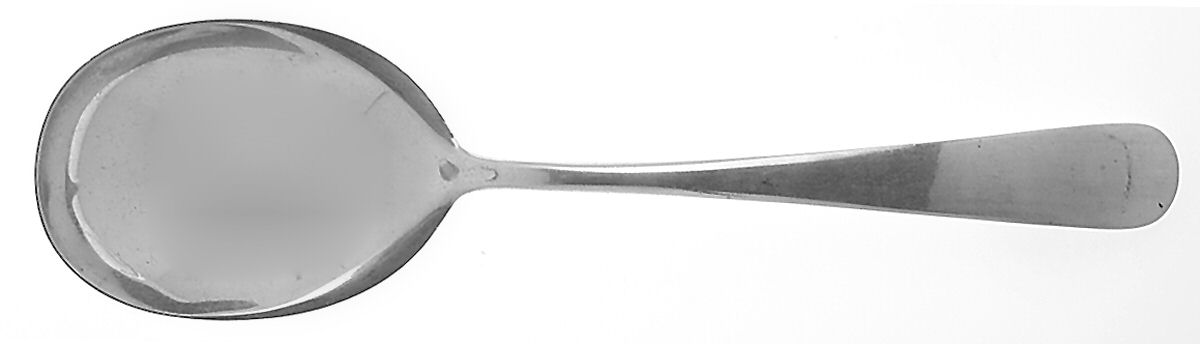 Old Maryland-Plain (Sterling, 1850) Solid Salad Serving Spoon by Kirk Stieff-1