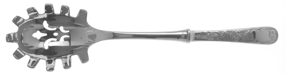 Old Maryland-Engv (Sterling, 1936, No Monos) Pasta Server with Stainless Bowl by Kirk Stieff-1