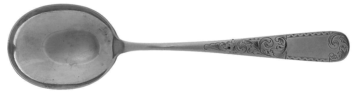 Old Maryland-Engv (Sterling, 1936, No Monos) Round Bowl Soup Spoon (Gumbo) by Kirk Stieff-1