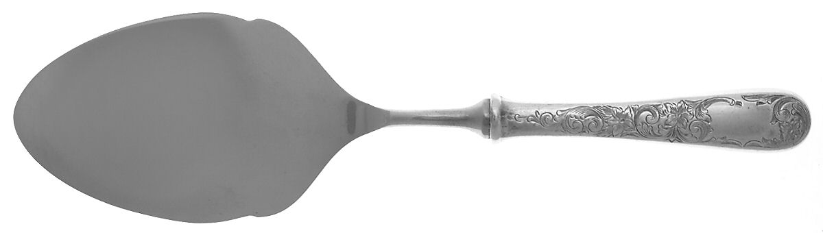 Old Maryland-Engv (Sterling, 1936, No Monos) Pastry Server with Stainless Blade by Kirk Stieff-1