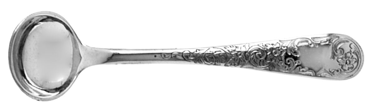 Old Maryland-Engv (Sterling, 1936, No Monos) Individual Salt Spoon by Kirk Stieff-1