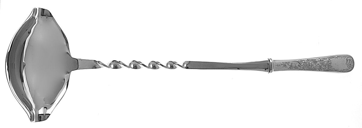 Old Maryland-Engv (Sterling, 1936, No Monos) Punch Ladle with Stainless Bowl by Kirk Stieff-1