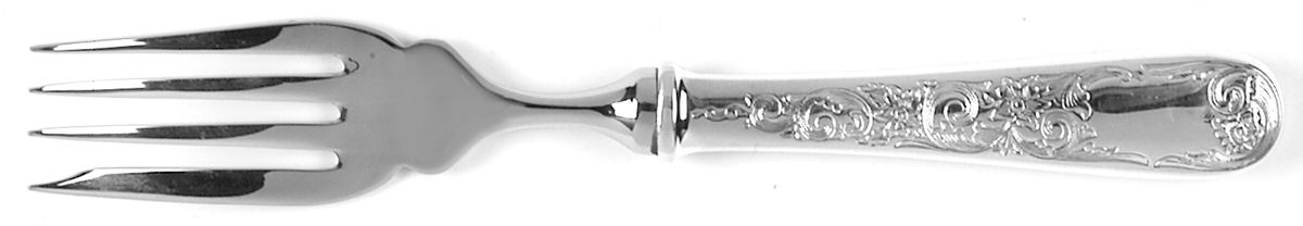 Old Maryland-Engv (Sterling, 1936, No Monos) Individual Hollow Fish Fork, Stainless Tines by Kirk Stieff-1