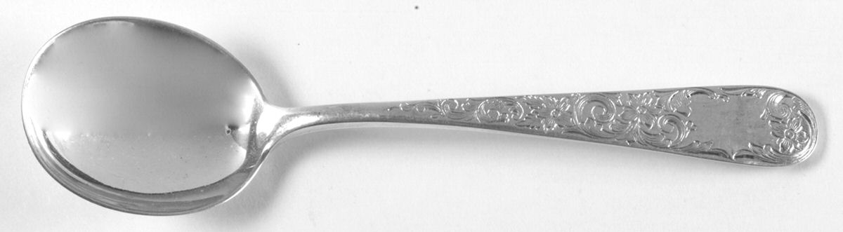 Old Maryland-Engv (Sterling, 1936, No Monos) Round Bowl Soup Spoon (Bouillon) by Kirk Stieff-1
