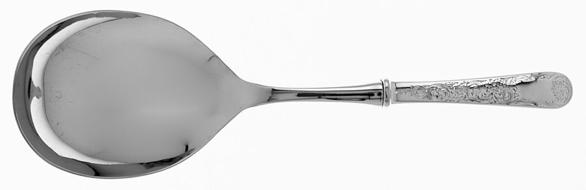 Old Maryland-Engv (Sterling, 1936, No Monos) Smooth Casserole Spoon with Stainless Bowl by Kirk Stieff-1