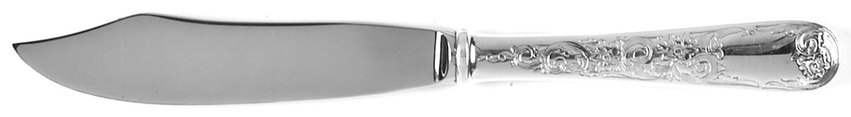 Old Maryland-Engv (Sterling, 1936, No Monos) Individual Fish Knife with Stainless Blade by Kirk Stieff-1