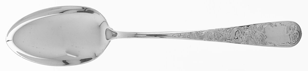 Old Maryland-Engv (Sterling, 1936, No Monos) Tablespoon (Serving Spoon) by Kirk Stieff-1