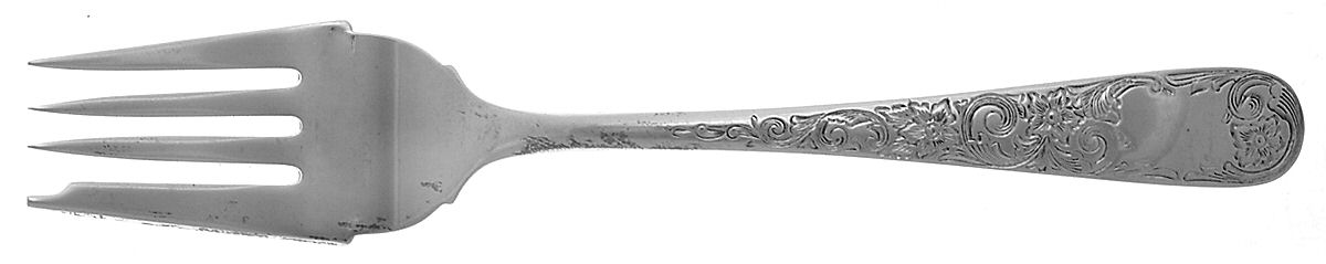 Old Maryland-Engv (Sterling, 1936, No Monos) Individual Salad Fork by Kirk Stieff-1