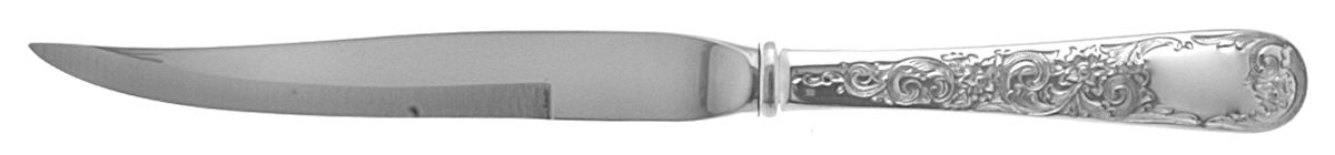 Old Maryland-Engv (Sterling, 1936, No Monos) Individual Steak Knife w/Bevel Blade by Kirk Stieff-1