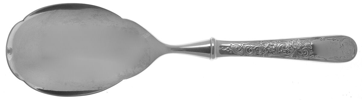 Old Maryland-Engv (Sterling, 1936, No Monos) Serving Spoon with Stainless Bowl by Kirk Stieff-1