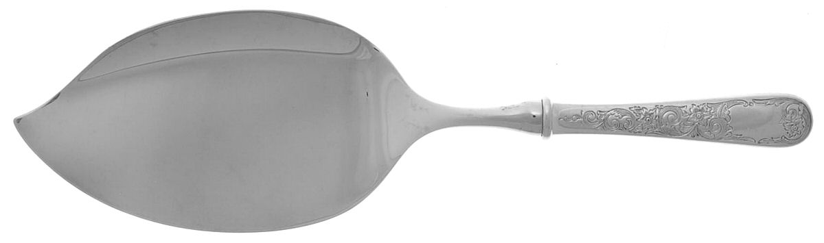 Old Maryland-Engv (Sterling, 1936, No Monos) Fish Serving Knife w/Unengraved Stainless Blade by Kirk Stieff-1