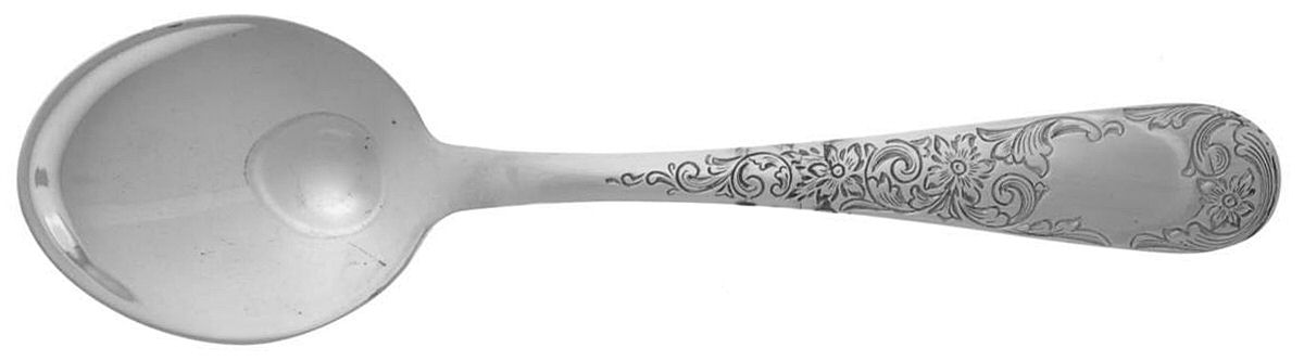 Old Maryland-Engv (Sterling, 1936, No Monos) Straight Handle Baby Spoon by Kirk Stieff-1