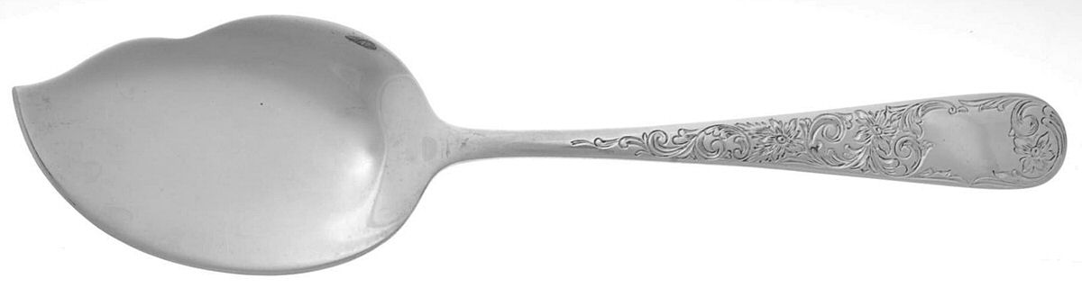 Old Maryland-Engv (Sterling, 1936, No Monos) Large Solid Jelly Server by Kirk Stieff-1