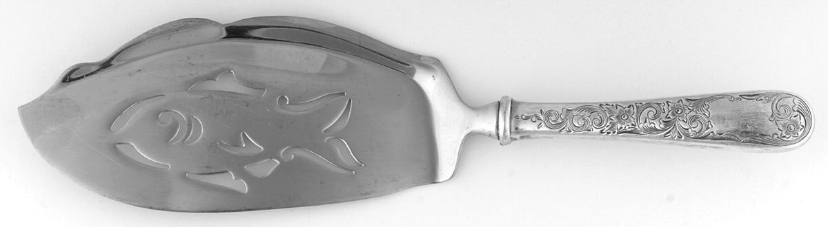 Old Maryland-Engv (Sterling, 1936, No Monos) Large Ice Cream Slicer with Stainless Blade by Kirk Stieff-1