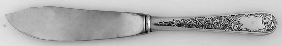 Old Maryland-Engv (Sterling, 1936, No Monos) Hollow Handle Master Butter Knife by Kirk Stieff-1