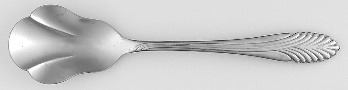 Palmyra (Stainless) Sugar Shell Spoon by Kirk Stieff-1