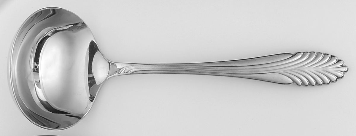 Palmyra (Stainless) Solid Gravy Ladle by Kirk Stieff-1