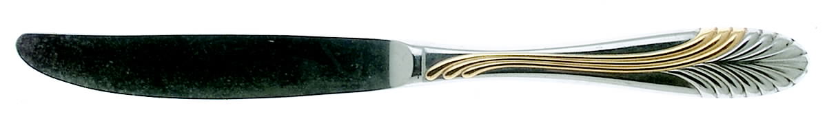 Palmyra-Gold (Stainless, Gold Accent) Modern Hollow Knife by Kirk Stieff-1