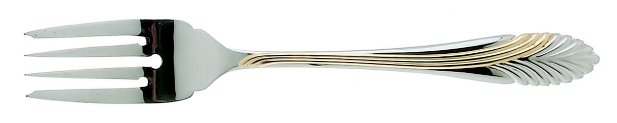 Palmyra-Gold (Stainless, Gold Accent) Individual Salad Fork by Kirk Stieff-1