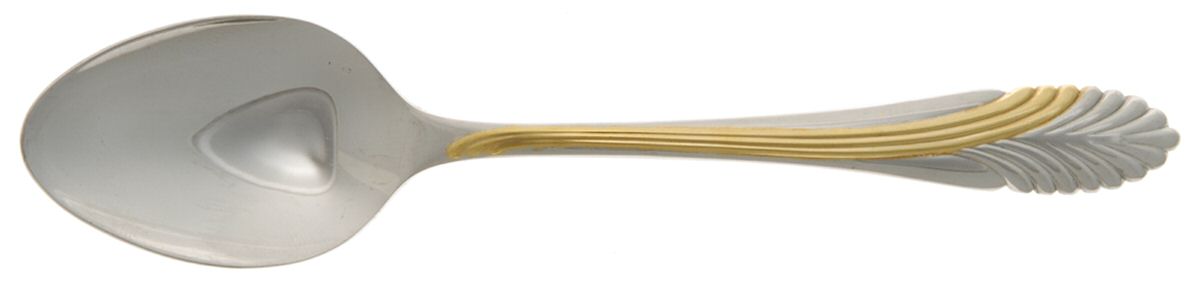 Palmyra-Gold (Stainless, Gold Accent) Teaspoon by Kirk Stieff-1