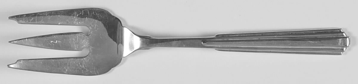 Paramount (Sterling, 1987) Medium Solid Cold Meat Serving Fork by Kirk Stieff-1