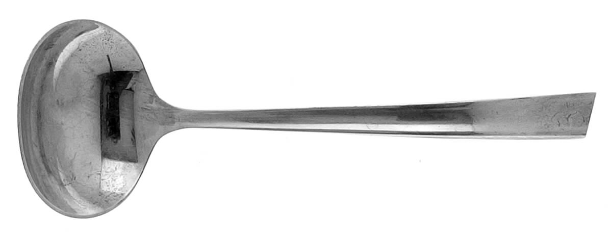 Personna (Sterling, 1959, No Monograms, Glossy) Solid Gravy Ladle by Kirk Stieff-1